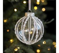Palline decorative natalizie trasparenti, in plastica infrangibile, da appendere, per albero di Natale, vacanze, matrimoni, compleanni, casa, feste, interni ed esterni