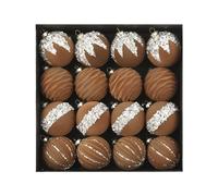 Palline decorative per albero di Natale, 16 pezzi, set di palline di Natale in p