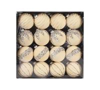 Palline decorative per albero di Natale, 16 pezzi, set di palline di Natale in p