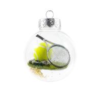 Palline decorative per albero di Natale, con scena 3D, divertenti decorazioni per tennis, baseball, golf e calcio, per casa, interni ed esterni