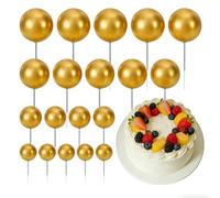 Palline decorative per torte e feste, 20 pezzi, per compleanni e matrimoni