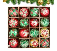 Palline Decorazioni Albero Di Natale,Set Di 16 Pezzi Palline Ornamenti Albero Di Natale | Decorazioni Per Pareti Porte Finestre Scale Uffici
