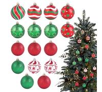 Palline Decorazioni Albero Di Natale, Set Di 16 Pezzi Palline Ornamenti Albero Di Natale, Festività Per Appartamento Casa Scale Uffici Finestre Pareti Porte Feste