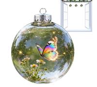 Palline di Natale - 3,15 x 3,15 x 3,94 pollici per alberi | acrilico natalizio per albero, belle per feste,Sfere natalizie Tartaruga Delfino Uccello