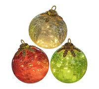 Palline di Natale - 3 pezzi con illuminazione a LED per feste, luci di Natale per il tavolo, per scrivania, camino, casa, casa, ristorante, feste, festività