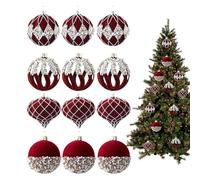 Palline Di Natale Camoscio - Palla Decorativa Da Appendere, Tempestate Di Strass E Floccate,Addobbi Infrangibili, Per Decor Domestiche, Vetrine Di Negozi, Allestimenti Feste Matrimonio Natalizie.