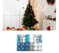 Palline di Natale da 100 pezzi Palla da appendere all'albero di Natale per