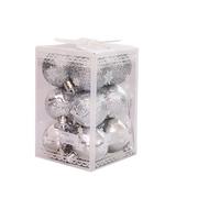 Palline di Natale Decorazione Appendere 12/24 Pezzi 3-4 Cm Decorazione Albero Di Natale Palla Pallina Plastica Appesa Ornamenti Decorazioni For La Casa Capodanno Navidad(C8-12pcs 4cm)