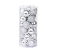 Palline di Natale Decorazione Appendere 12/24 Pezzi 3-4 Cm Decorazione Albero Di Natale Palla Pallina Plastica Appesa Ornamenti Decorazioni For La Casa Capodanno Navidad(A8-24pcs 3cm)