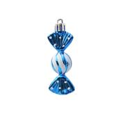 Palline di Natale Decorazione Appendere 6 Pezzi/scatola Candy Icicle Albero Di Natale Fai Da Te Ornamenti Regali Palla Decorazione For La Casa Navidad(Blue1)