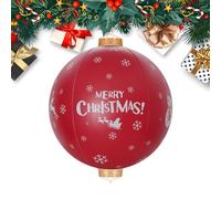 Palline Di Natale - Decorazione Di Natale Gonfiabile, Grande Pallina in PVC 60×73 Cm | Ornamento Esterno Resistente Alle Intemperie per Giardino, Prato, Porch, Feste & Albero