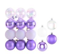 Palline di Natale,Decorazioni Albero di Natale Tissu Garniture Toit Pour Réparation Décoration Intérieure Voiture, Patchs Autocollants Daim Auto-adhésifs(Light Purple)