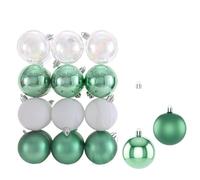Palline di Natale,Decorazioni Albero di Natale Tissu Garniture Toit Pour Réparation Décoration Intérieure Voiture, Patchs Autocollants Daim Auto-adhésifs(Green)