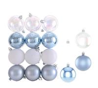 Palline di Natale,Decorazioni Albero di Natale Tissu Garniture Toit Pour Réparation Décoration Intérieure Voiture, Patchs Autocollants Daim Auto-adhésifs(Blue)