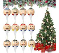 Palline di Natale - Decorazioni per la casa in con 12 facce | 12 pezzi di decorazioni pendenti per albero di Natale, per Halloween, matrimoni, feste, compleanni, serate, corone di scale, cento