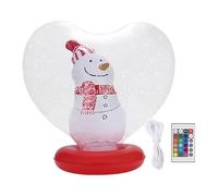 Palline di Natale gonfiabili, a forma di cuore, illuminate, decorazione natalizia, statuetta interna con telecomando, per esterni, cortile, piscina, giardino, portico, spiaggia, patio, sentiero