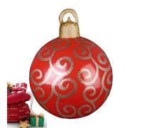 Palline Di Natale Gonfiabili All'aperto,Palline Di Ornamento Gonfiabili | Ornamenti gonfiabili di Natale impermeabili | Palline gonfiabili all'aperto degli ornamenti di Natale da 24 pollici per il dec