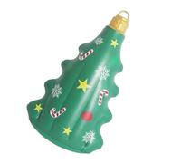 Palline di Natale gonfiabili - Ciondolo gigante a forma di albero gonfiabile in PVC da 16,93x29,92 pollici per giardino | Decorazioni a tema natalizio per prato, patio, feste all'aperto, cort