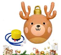 Palline Di Natale Gonfiabili | PVC Grande Alce Decorazione Per Interni | Decorazioni Gonfiabili Per Le Feste D'Inverno - per il cortile l'albero il portico il prato all'aperto il giardino il patio il