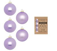 Palline di Natale in vetro, 3 cm x 24 pezzi, in scatola di cartone, piccole palline per albero di Natale, lilla, viola