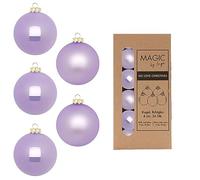 Palline di Natale in vetro, 4 cm x 36 pezzi, in scatola di cartone, piccole palline per albero di Natale, lilla, viola Breeze
