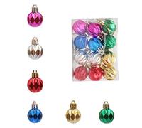 Palline di Natale infrangibili con disegni assortiti per decorazioni per albero di festival decorazioni da appendere ciondoli per albero di festival