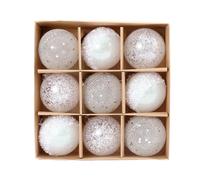 Palline di Natale leggere 8 cm decorazioni perfette per feste in casa e ufficio