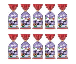 Palline Di Natale Milka In Morbida Latte Delle Alpi 100G Confezione Da 10