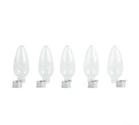 Palline di Natale riempibili in plastica a forma di lampadina, trasparenti e ornamenti da appendere su alberi, pareti e altro ancora, confezione da 5/10/50 (50 pezzi)