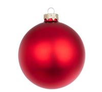 Palline di Natale Rosse Granata Opaco in Vetro Addobbi Albero 80 mm