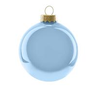 Palline di Natale Sfere Decorative in Vetro light blue Dimensioni a scelta per impreziosire ed addobbare in maniere legante e raffinata il tuo albero di natale (diametro 8 cm - 16 pz)