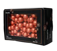 Palline di Natale su filo di vetro, 2 cm x 144 pezzi, piccole sfere decorative, decorazioni natalizie e decorazioni natalizie, colore arancione caldo opaco