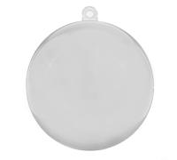 Palline di Natale trasparenti fai da te per creare esposizioni da sogno con piccoli oggetti all'interno (20 cm)