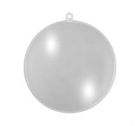 Palline di Natale trasparenti fai da te per creare esposizioni da sogno con piccoli oggetti all'interno (10 cm)