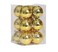 Palline Di Natale Vacanze Decorazioni For L'albero Di Natale, Palline Plastica, Ornamenti Da Appendere All'ingresso Decorazioni Natalizie(Gold1,50mm)