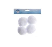 Palline di neve Bianco dim 10 cm Box da 4
