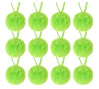 Palline di peluche verdi decorative 12 pezzi per Natale e occasioni speciali