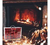 Palline di plastica per decorazioni mini albero di Natale da 100 pezzi per