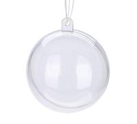 Palline di plastica vuote riempibili da 20 pezzi di plastica trasparente per l'albero di Natale e la decorazione della festa