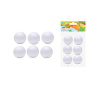 Palline di polistirolo decorative da 3 cm, 6 pz
