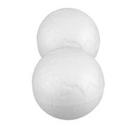 Palline di Schiuma Globo 2 Pezzi Bianche per Apprendimento Geografia
