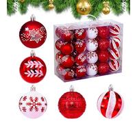 Palline festive, Globi appesi multicolore, Ornamenti resistenti alla rottura, Grande collezione Four Zero, Accessorio decorativo stagionale, Accento davanzale della finestra del portico del cortile