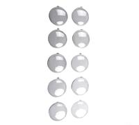 Palline in plastica trasparente per feste da sogno, perfette per matrimoni ed eventi natalizi, confezione da 10 (7 cm)