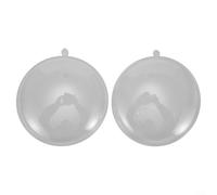 Palline in plastica trasparente per feste da sogno, perfette per matrimoni ed eventi natalizi, confezione da 10 (9 cm)