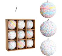 Palline in Schiuma Festive Ornamenti Colore Caramelle 6cm 8cm per Decorazione Al