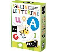 Headu Palline Letterine Vocali E Prime Parole Con Un Metodo Originale It54952 Gioco Educativo Per Bambini 2-4 Anni Made In Italy