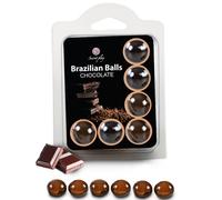 Secretplay Palline lubrificanti Brazilian Balls Sapore Cioccolato 6 x 4 g