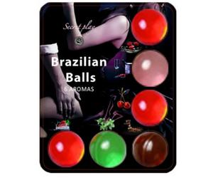 Palline Lubrificanti Erotiche Secretplay Brazilian Balls - 6 pz