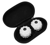 Palline Massaggianti Antistress a Doppia Sfera in ABS Bianco | Giocattolo Anti-pressione, Uso Gioco e Decompressione, Design Monopezzo, per Cerca Sollievo Quotidiano