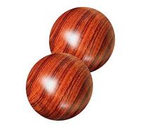 Palline Massaggianti per Mani in Legno 2 Pezzi, Marroni | Formato Tascabile, Adatte a Dita e Palmo, per Anziani, Lavoro Delicato e Movimento Muscolare